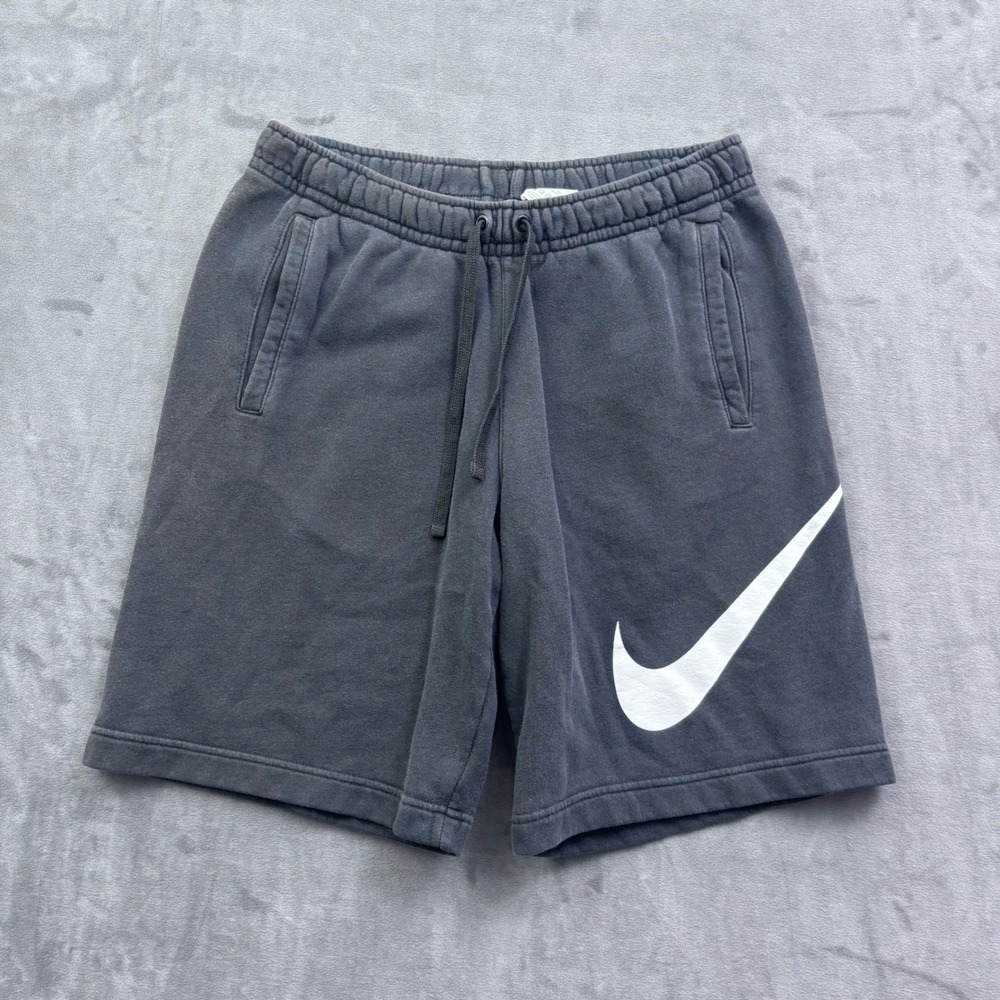 Nike Mens Sportswear Big Swoosh Fleece Shorts Black 843520-010 Medium